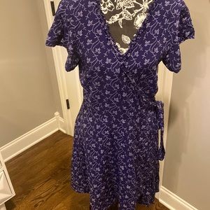 Floral wrap dress
